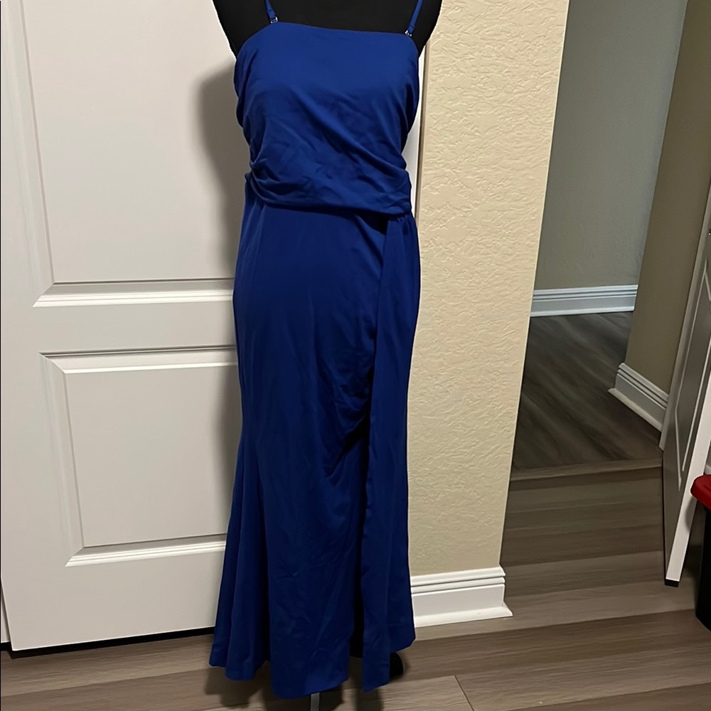 Elegant Blue Women's Dress
